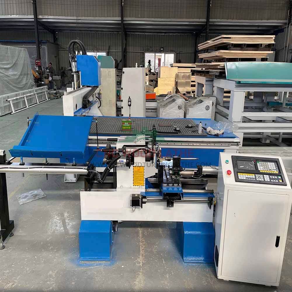 Automatic Feeding Mini Cnc Wood Lathe Machine Turning