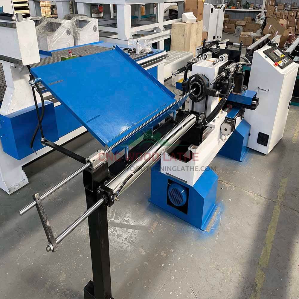 mini Wood Lathe Turning Machine Cnc With Auto Feeding