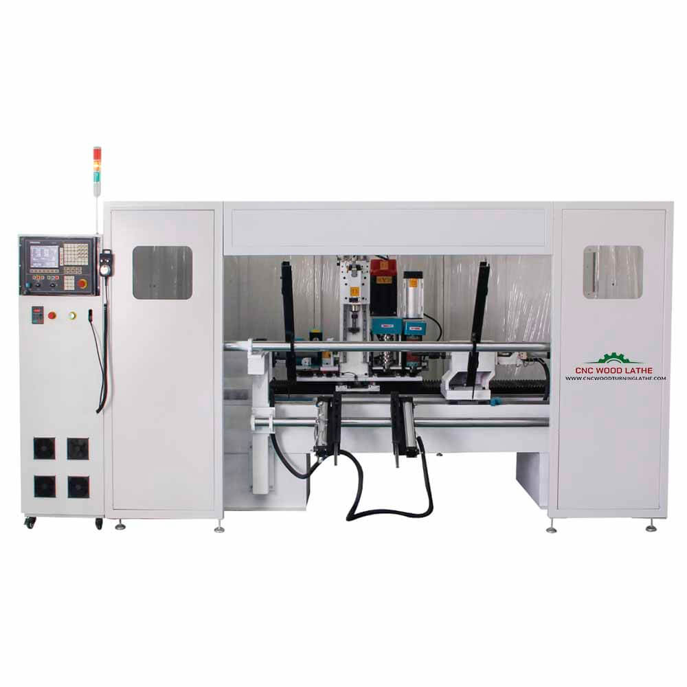 CNC Automatic Feed Woodworking Milling Turning Carving Lathe