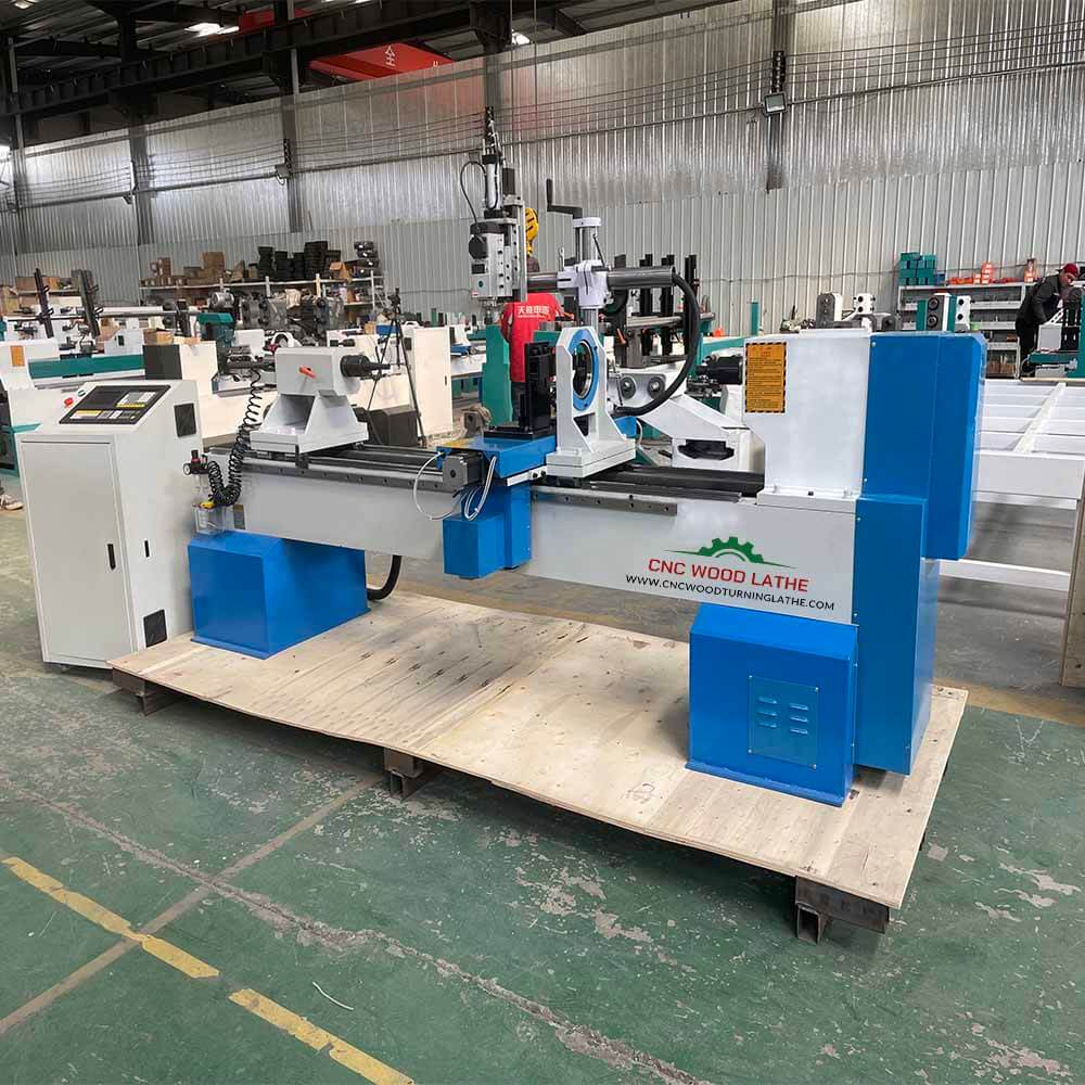High-Precision 4 Axis CNC Wood Lathe Machine for Complex Woodturning