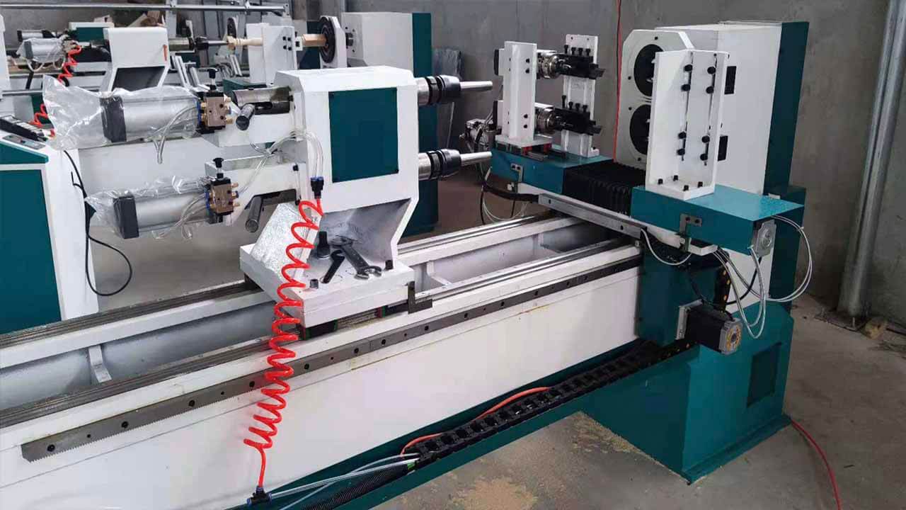 Mesin Bubut Kayu CNC Murah & Mesin Bubut Dua Sumbu Otomatis Multifungsi