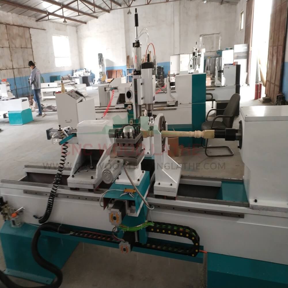 4 Axis Cnc Wood Lathe Automatic Cnc Copying Wood Lathe
