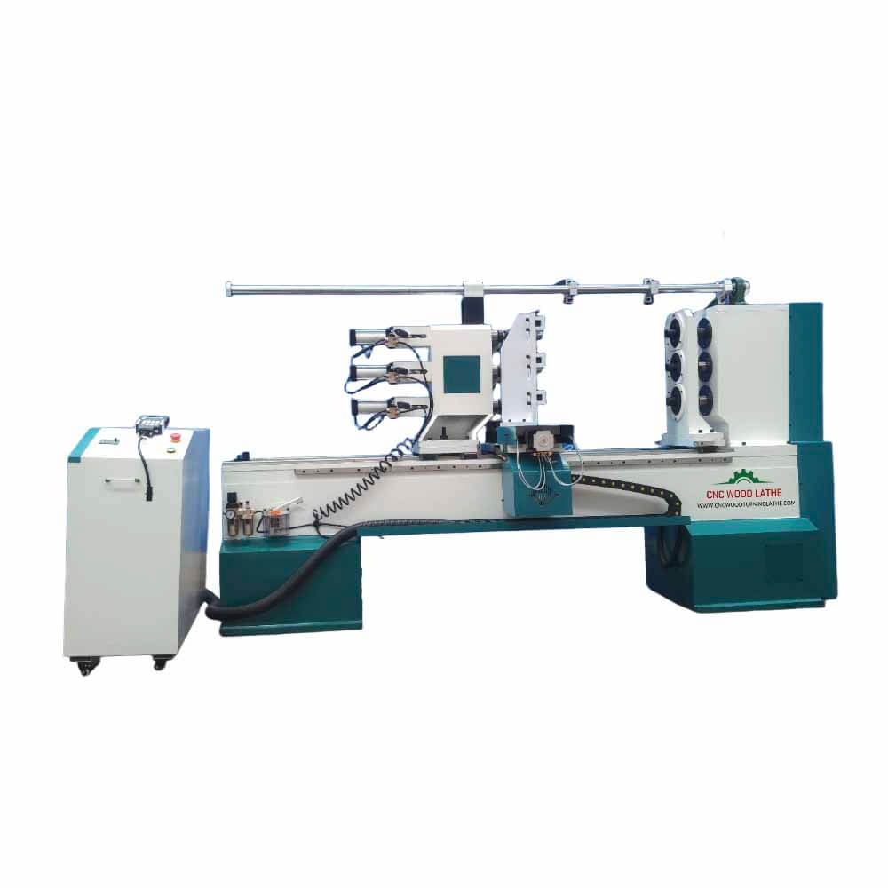 Auxiliary feeding CNC Wood Turning Lathe for Furniture Legs