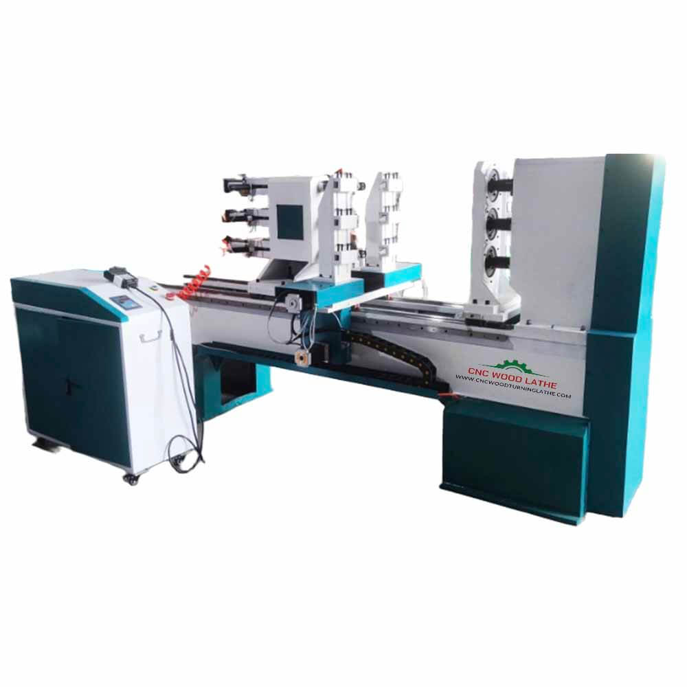 CT-1512 3 Axes Cnc Wood Lathe for Bed Rails Chair Stretchers