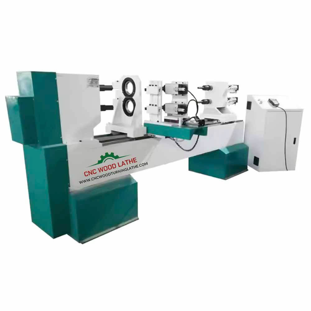 Double Axis with Spindle Cnc Wood Turning Lathe Machine Price