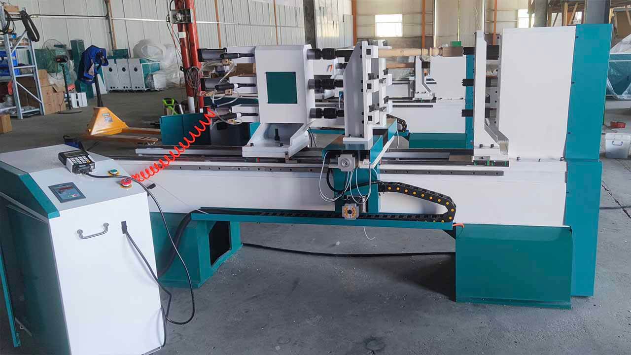 wood Lathe With Three Heads